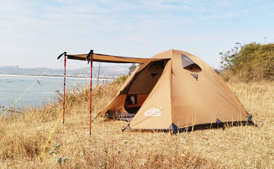 La mejor tienda Camppal mochilero para 3 personas ideal para acampar en familia y en grupos pequeños