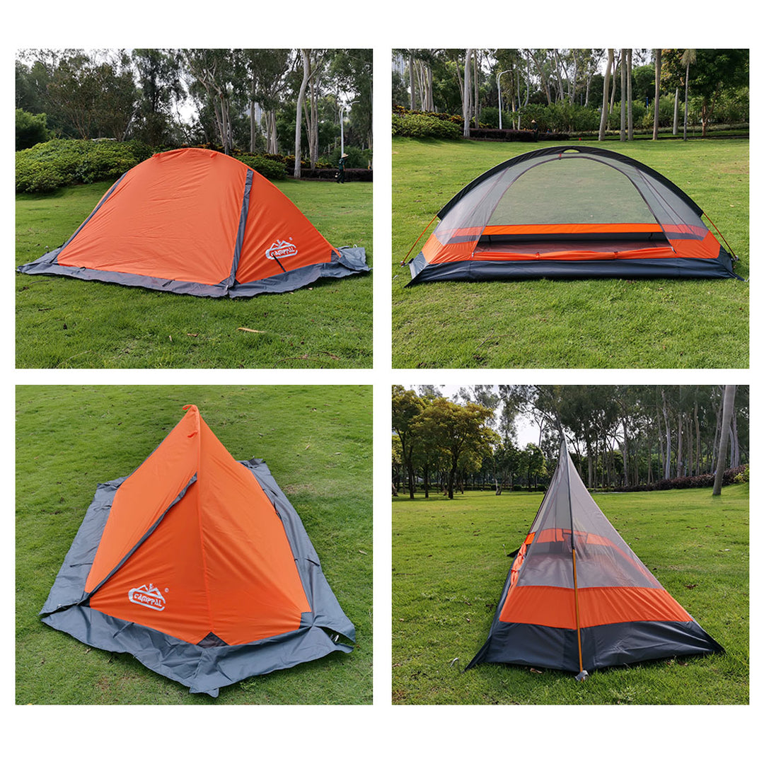 1 man camping tent Camppal Professional 1 Person Single Four Seasons Mountain Tent, Super Lightweight Backpacking Tent, Waterproof Outdoor Hiking Camping Tent -- Solo