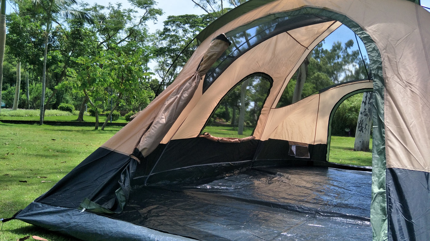 eureka tunnel vision cv tent Family Tent with separated rooms and big space ideal for family and so – Camppal