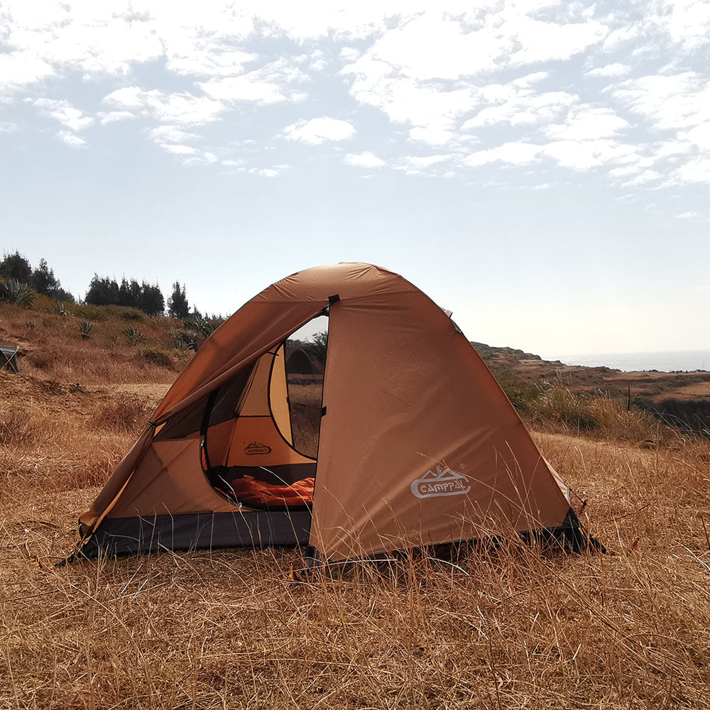 zelt festmachen Hochwertiges Four Seasons Professional Bergsteigerzelt (MT066-1) für 3 – Camppal