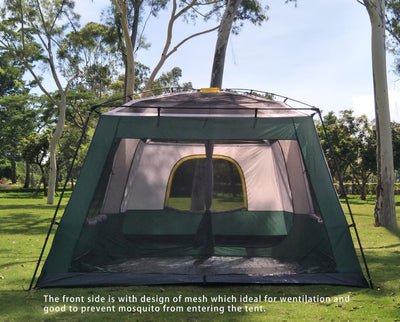Tente familiale de style cabine à ossature pour 6-8 personnes (FT019) de Camppal